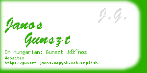 janos gunszt business card